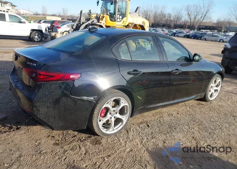 2021 Alfa Romeo Giulia Ti Sport Awd from USA, damaged, VIN ZARFANBN1M7643893